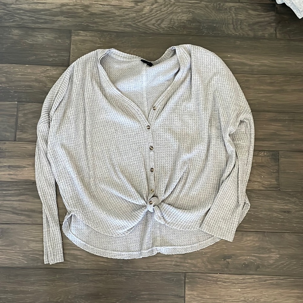 Out from Under for Urban Outfitters waffle long sleeve top